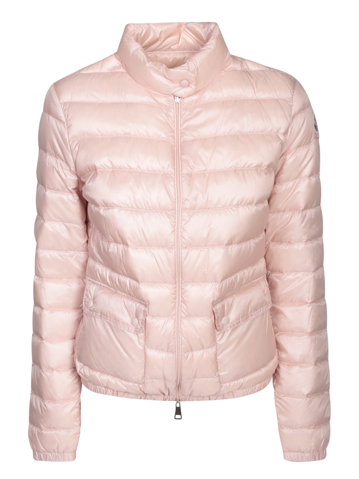 Shop Moncler Lans Pink Jacket