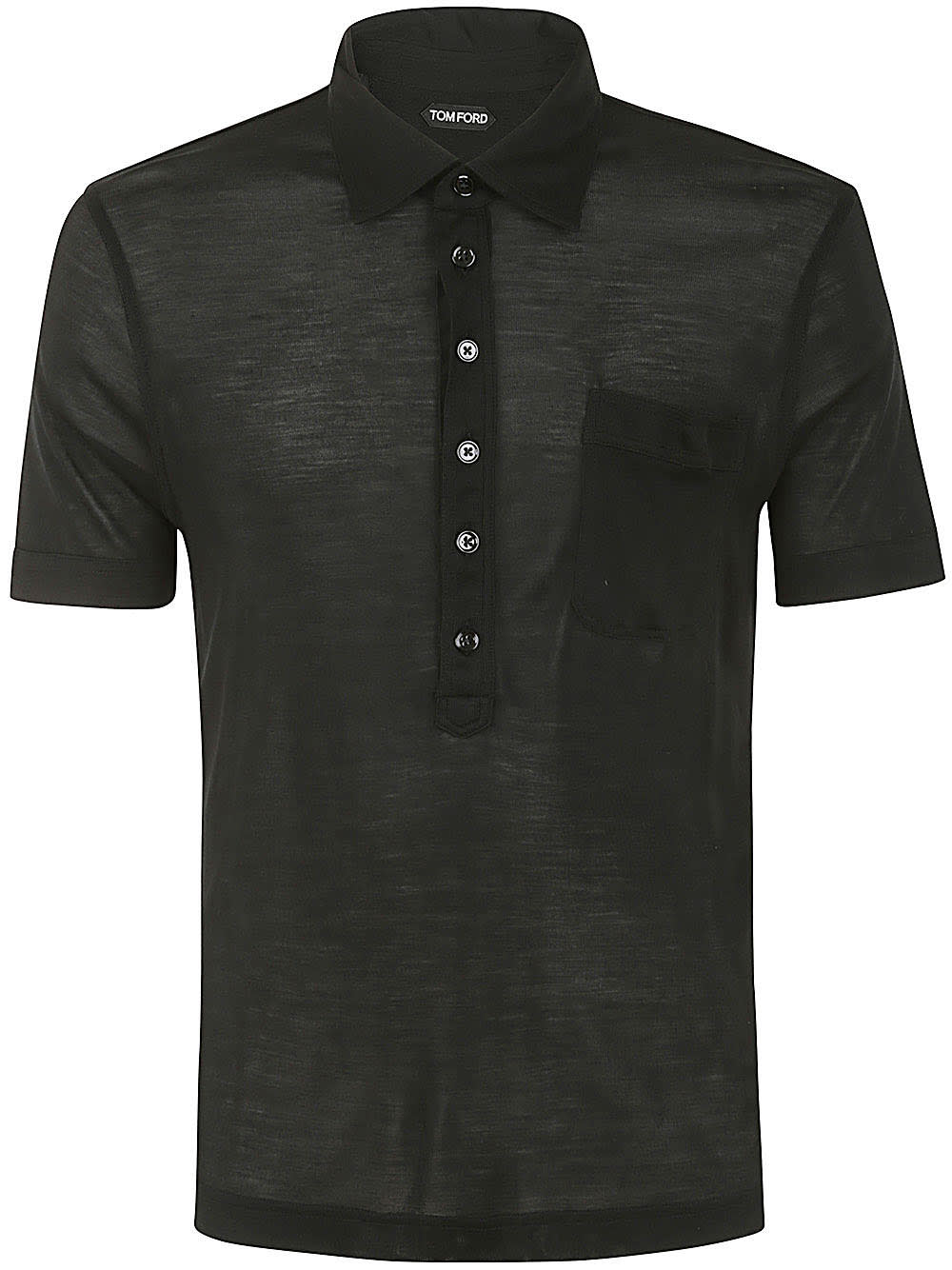 Shop Tom Ford Cut And Sewn Polo In Black