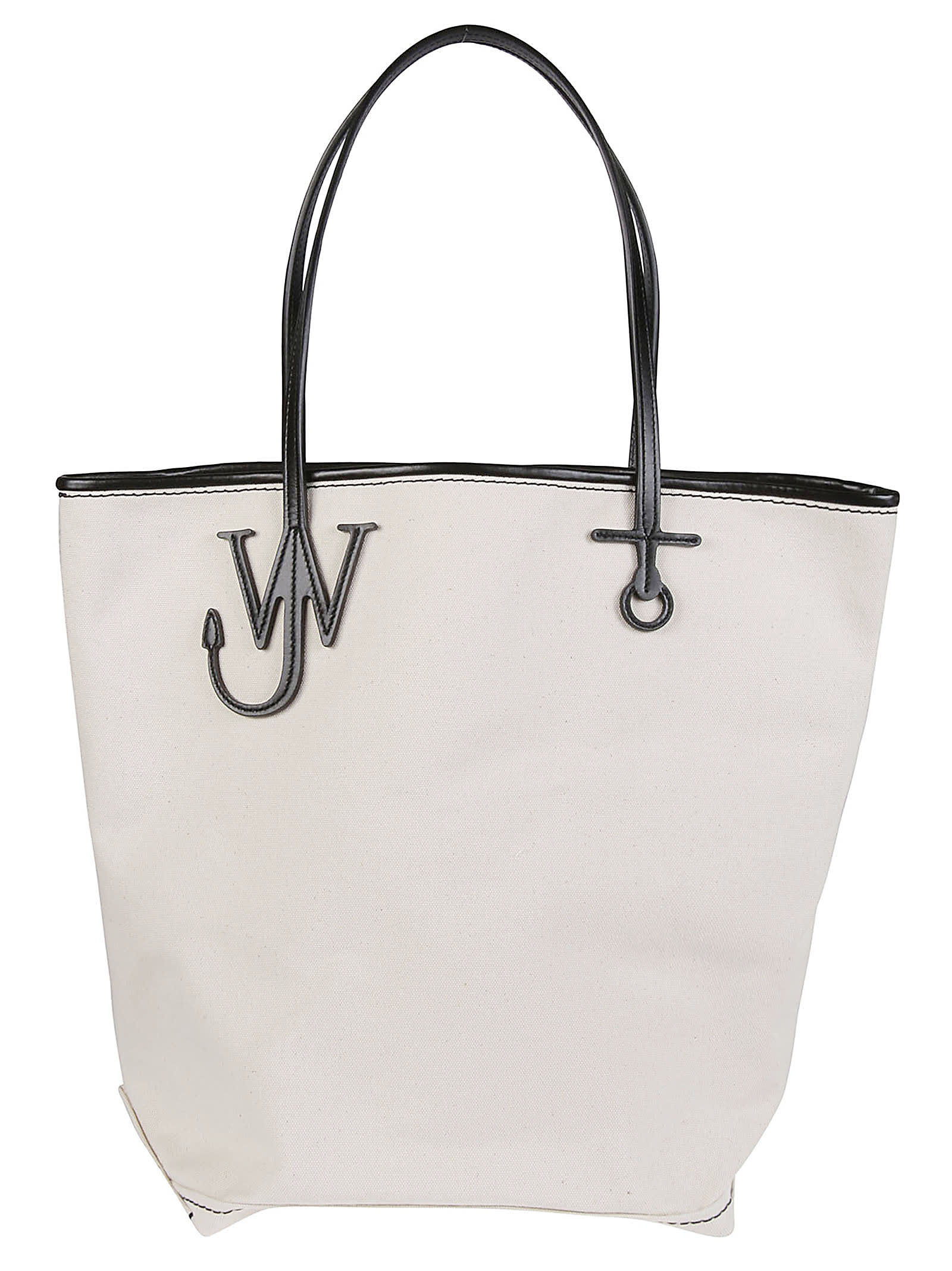 Shop Jw Anderson J.w. Anderson Anchor Tall Tote Bag In Natural/black