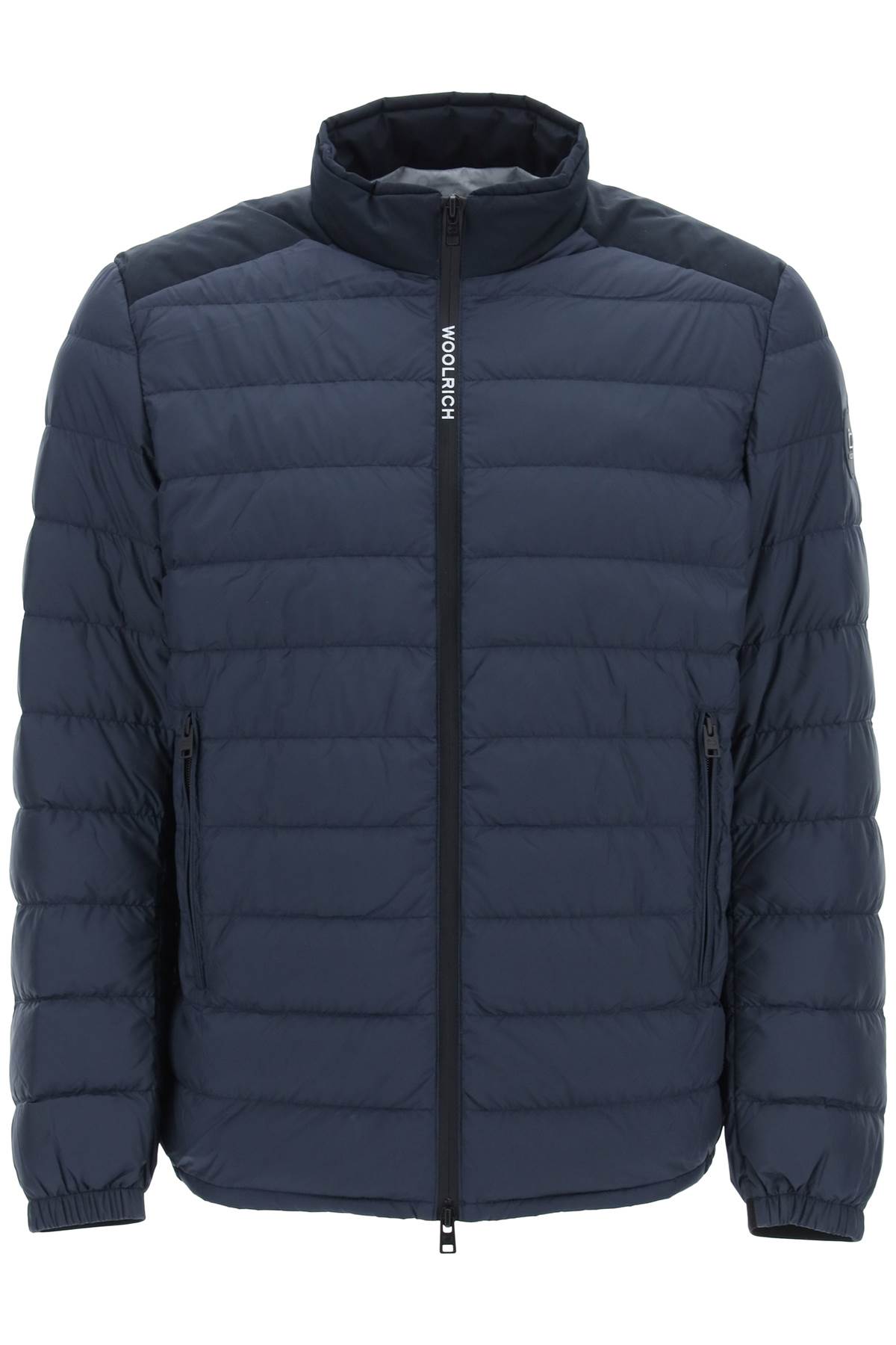 Shop Woolrich Bering Lightweight Down Jacket In Melton Blue (blue)