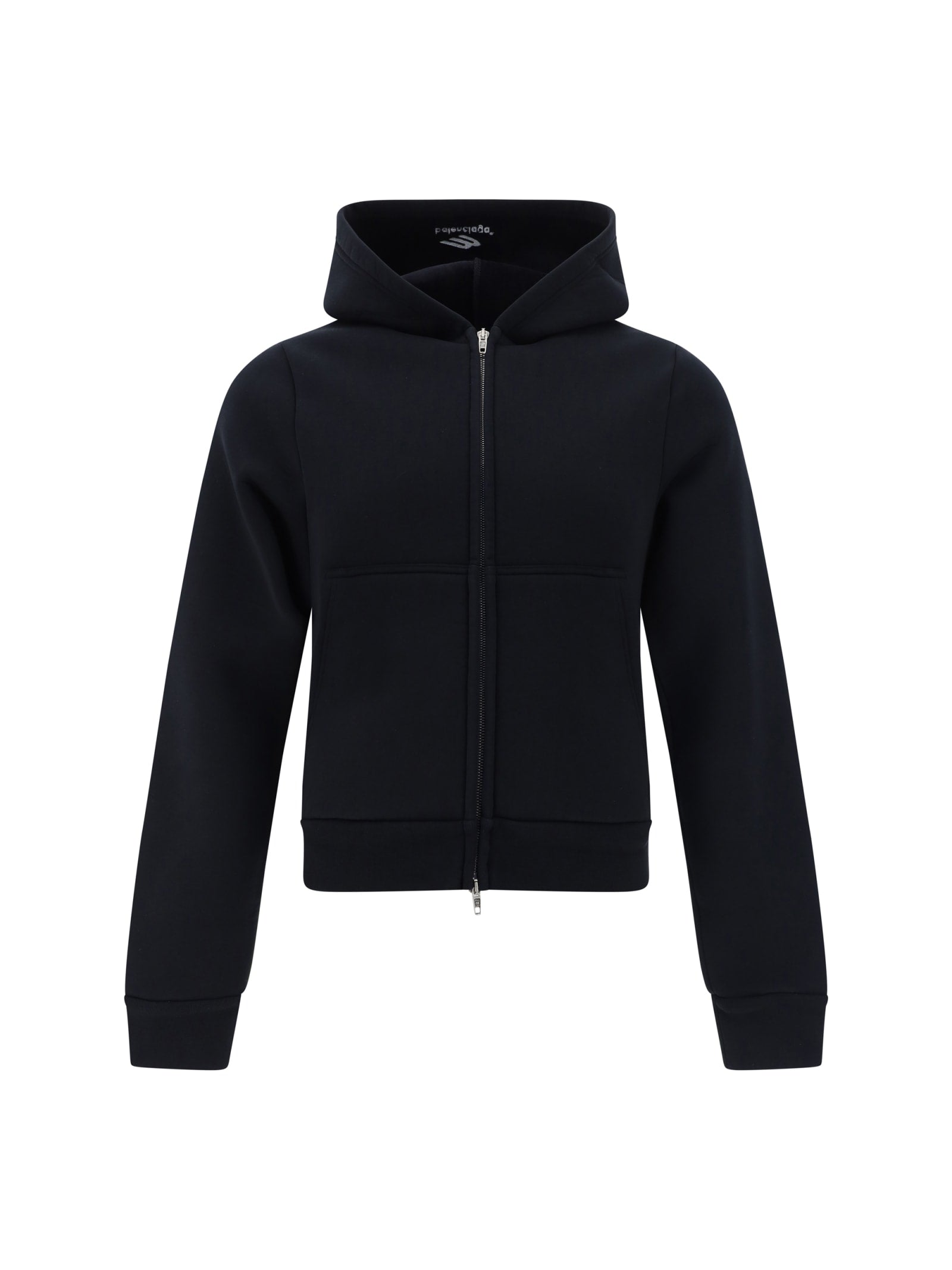 Shop Balenciaga Hoodie In Black