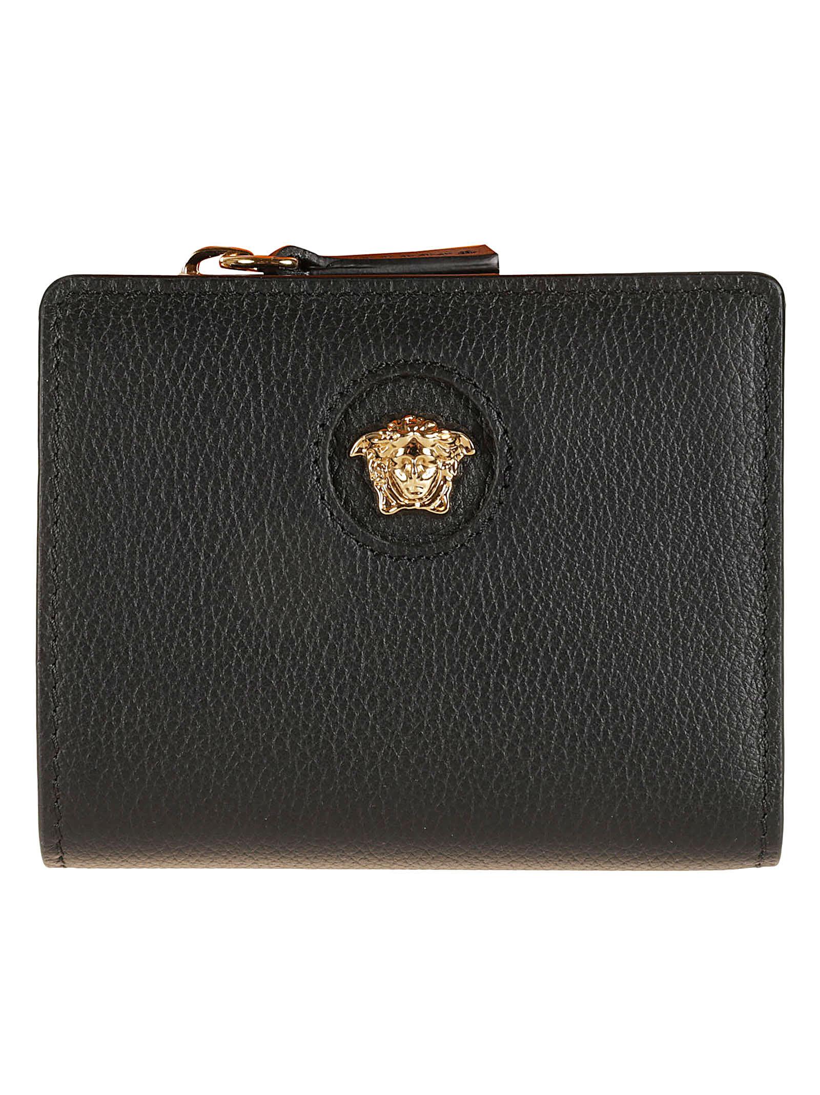 VERSACE VERSACE TOP ZIP BUTTONED WALLET