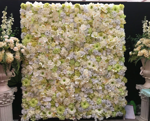 For Hire Flower Wall Hire Cheap Perth White Green Wall