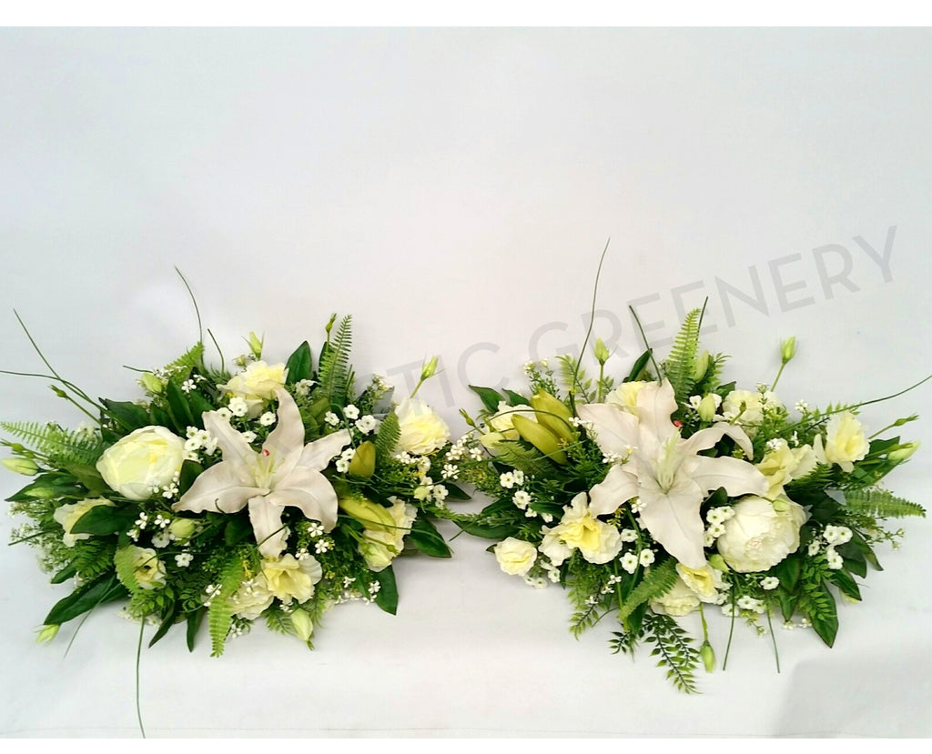 Silk Arrangement For Funneral Gravestone Cementary Flowers Australia   SYM0011 1024x1024 