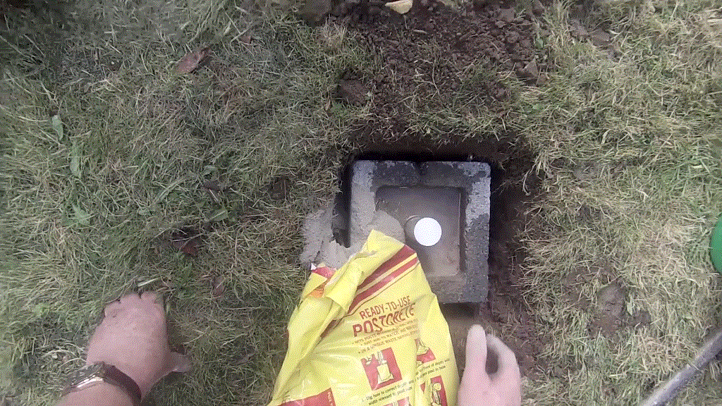 Postcrete rotary washing line outlet