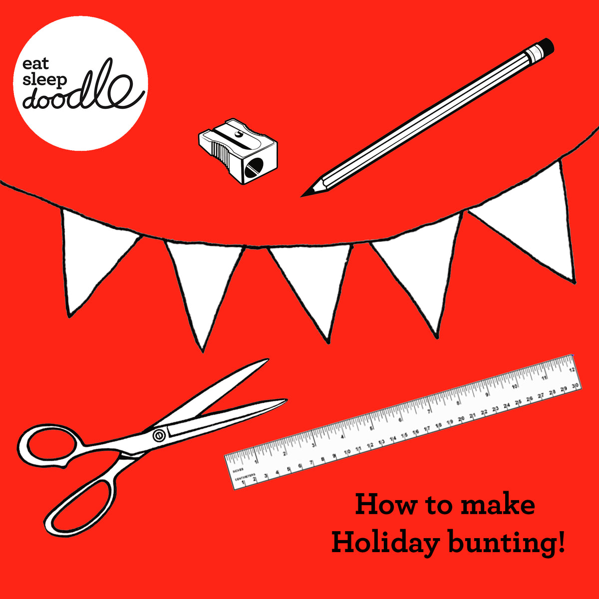 how-to-make-holiday-bunting-eatsleepdoodle-usa