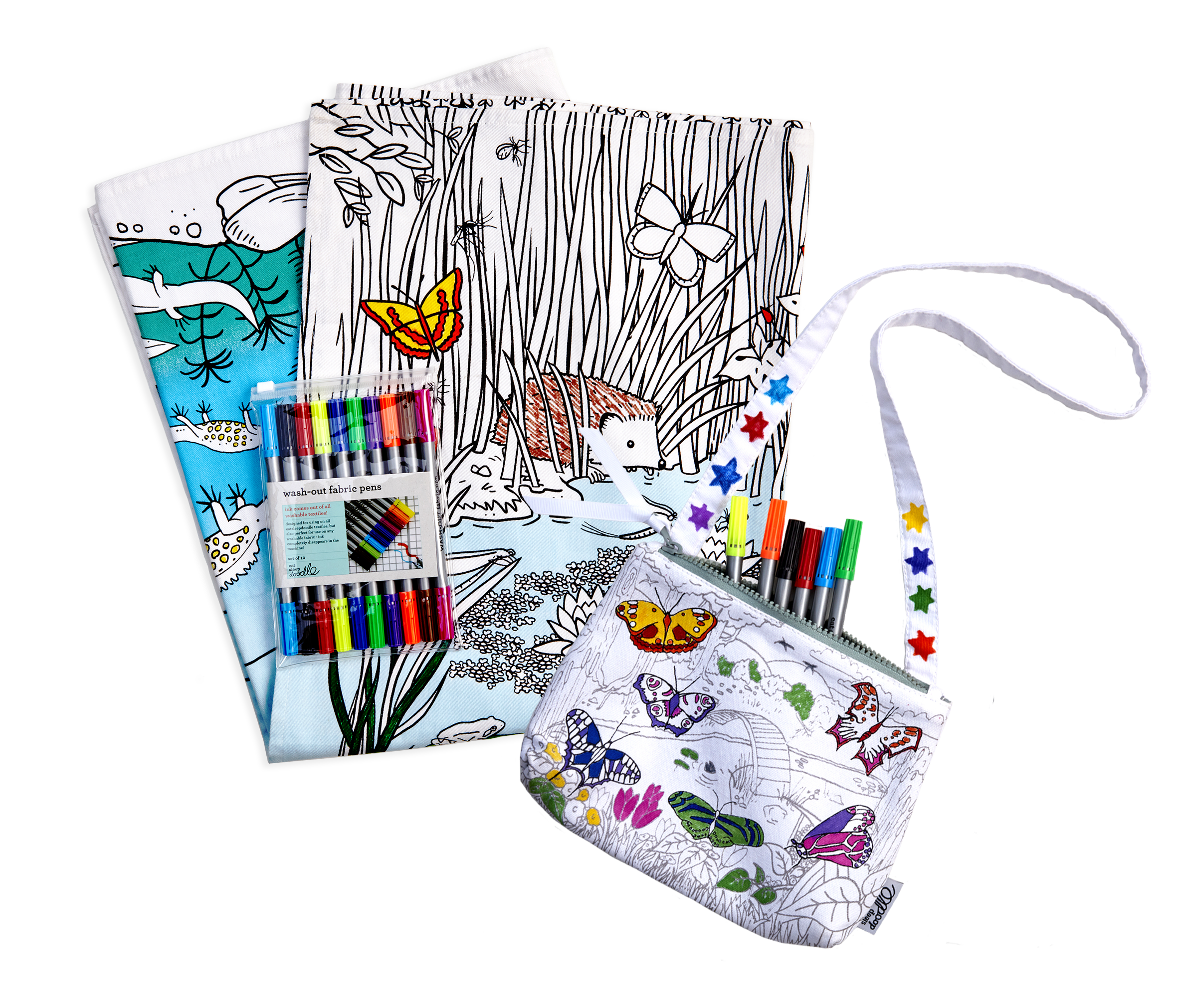 color in pond life wrapping paper activity kit – eatsleepdoodle (USA)