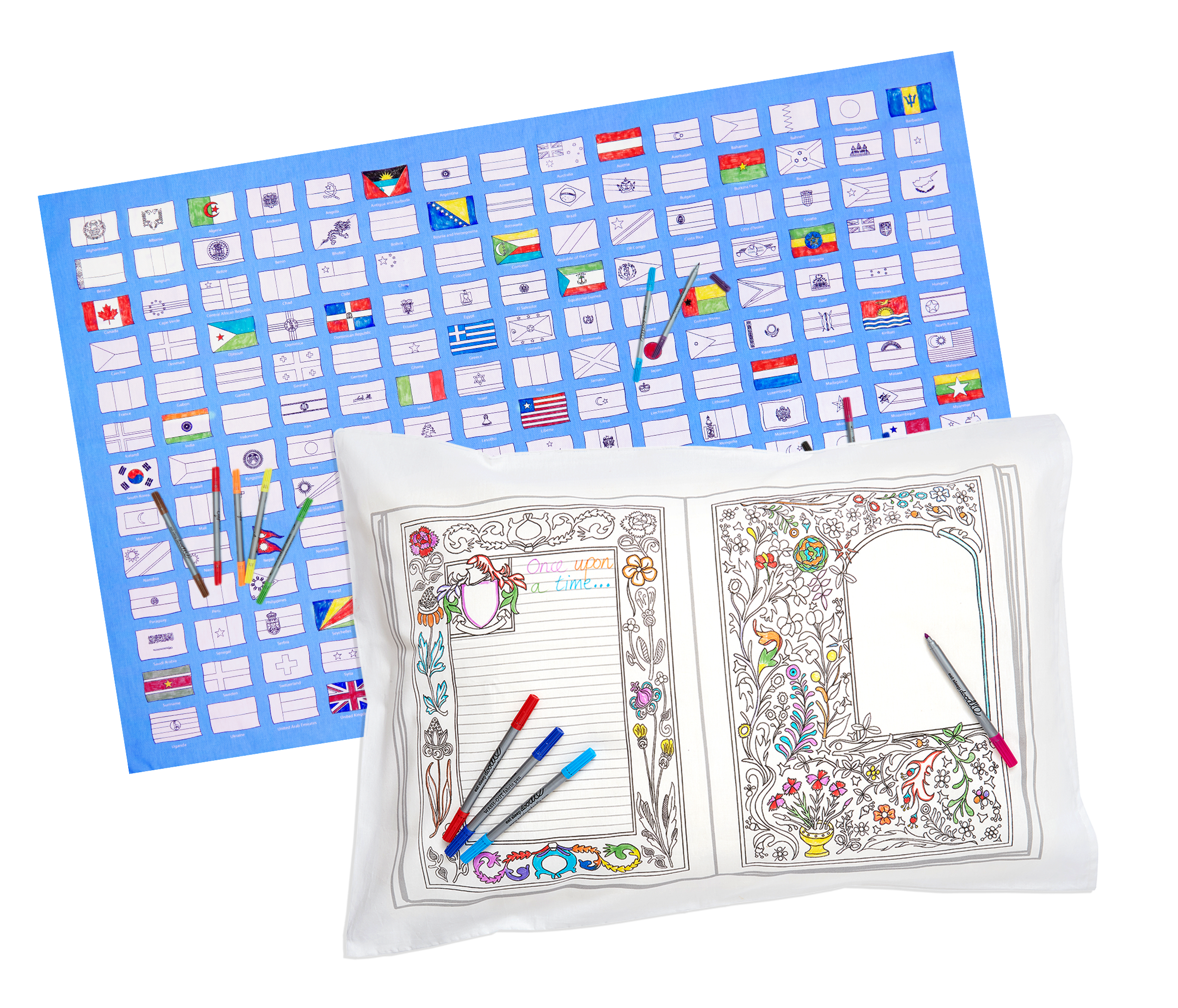 color in pond life wrapping paper activity kit – eatsleepdoodle (USA)