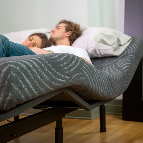 Alleviate back pain with an adjustable mattress base
