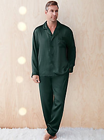 men's silk pajamas as a holiday gift 