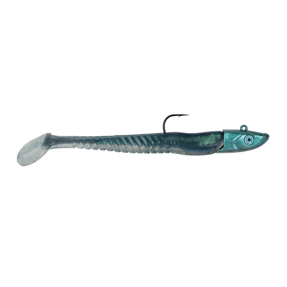 Axia Mighty Minnow Rigged Shads 2+1pc: 28g Blue Glitter