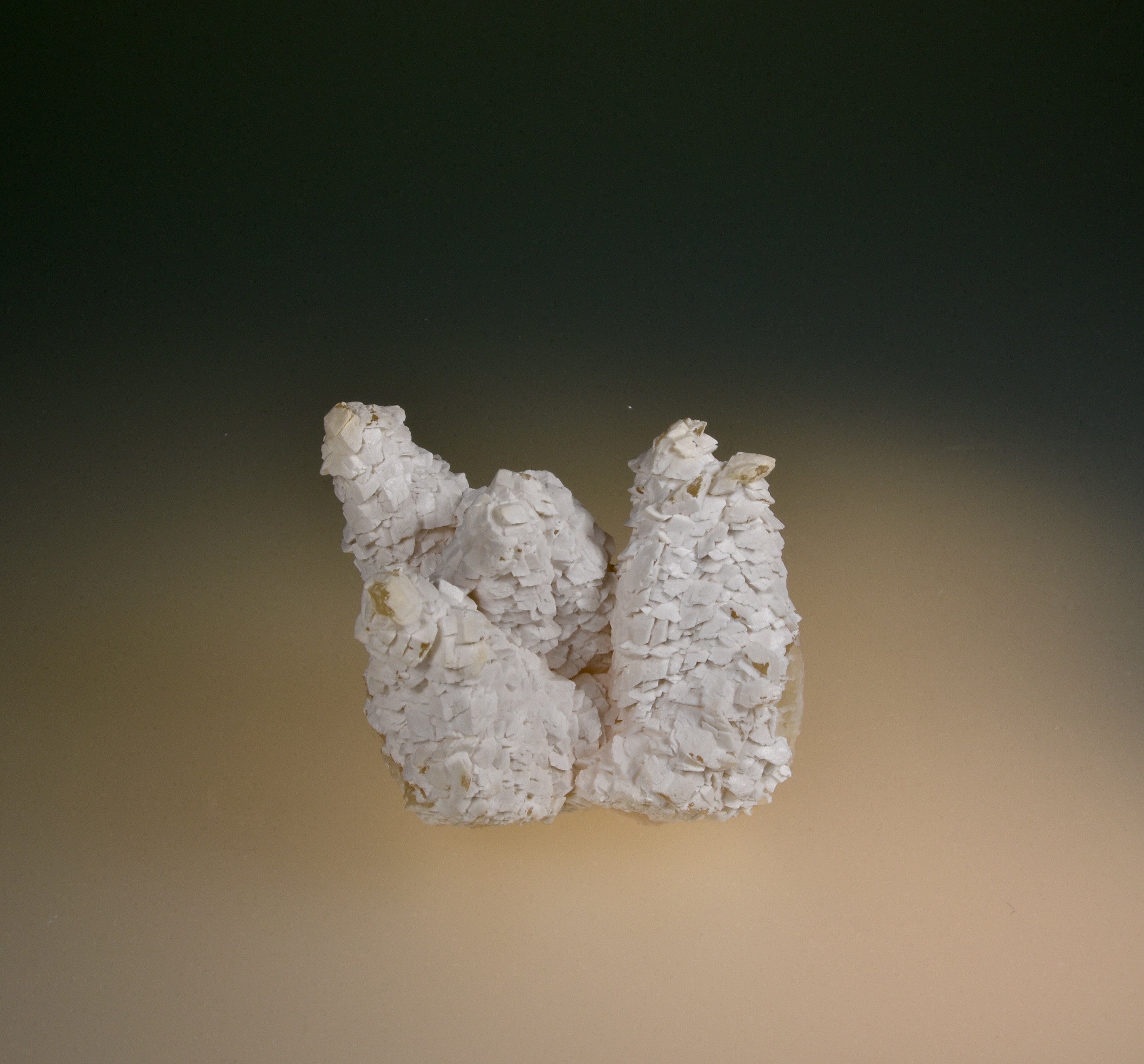 Benstonite on Calcite, Bethel Level (attr.), Minerva #1 Mine, Minerva Oil Company, Cave-in-Rock District, Southern Illinois Small cabinet 4.5 x 4.5 x 6 cm $1200. Online 6/9