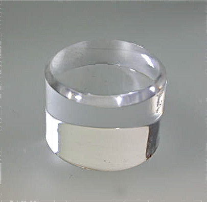 Beveled Round Acrylic Base 1.5 in thick x 1 inch diameter, $8.