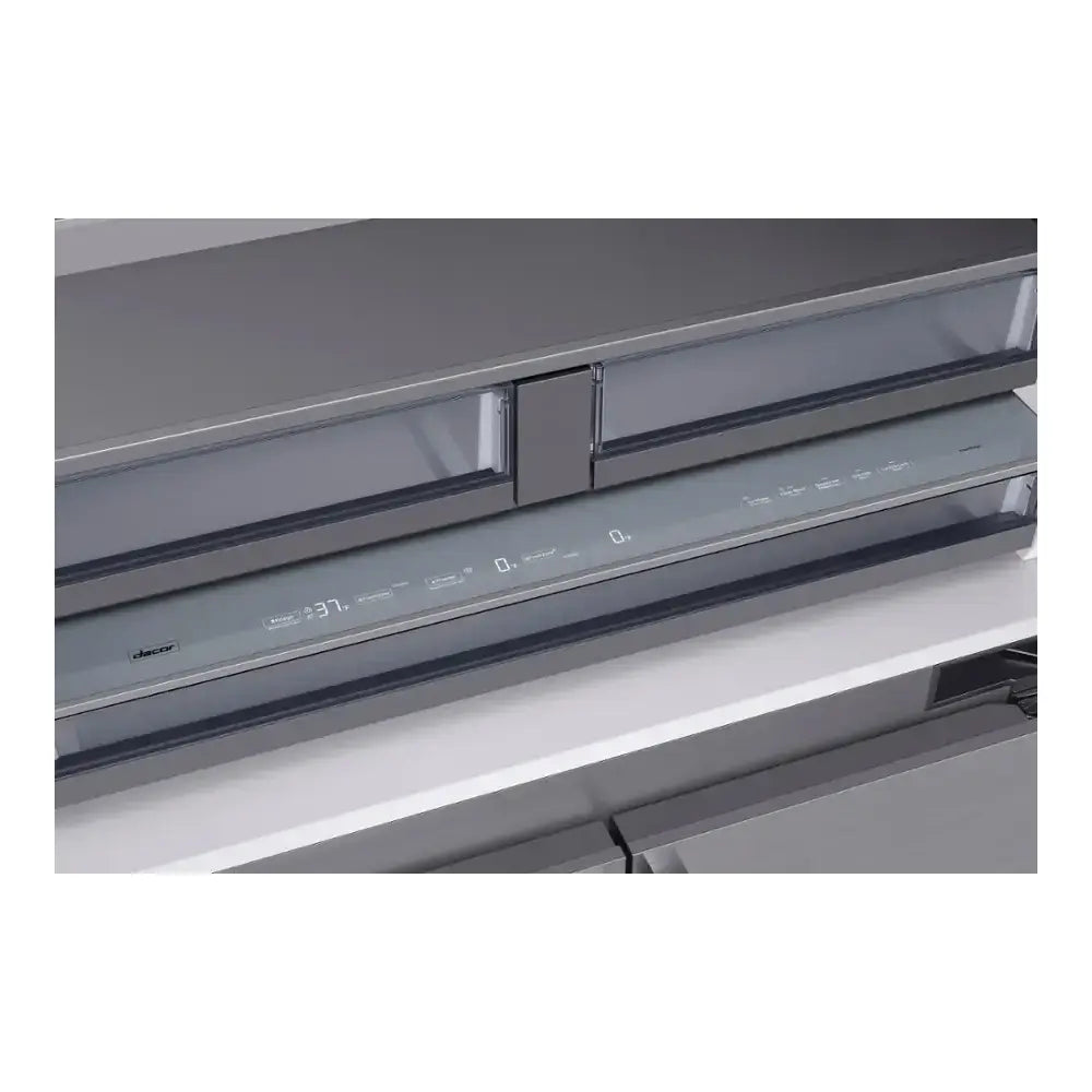 Dacor DRF485300AP 48 inch Smart 4 Door French Door Refrigerator with 27.7 cu. ft. Capacity, Internal Water Dispenser, Icemaker, FreshZone Compartment, in Panel Ready