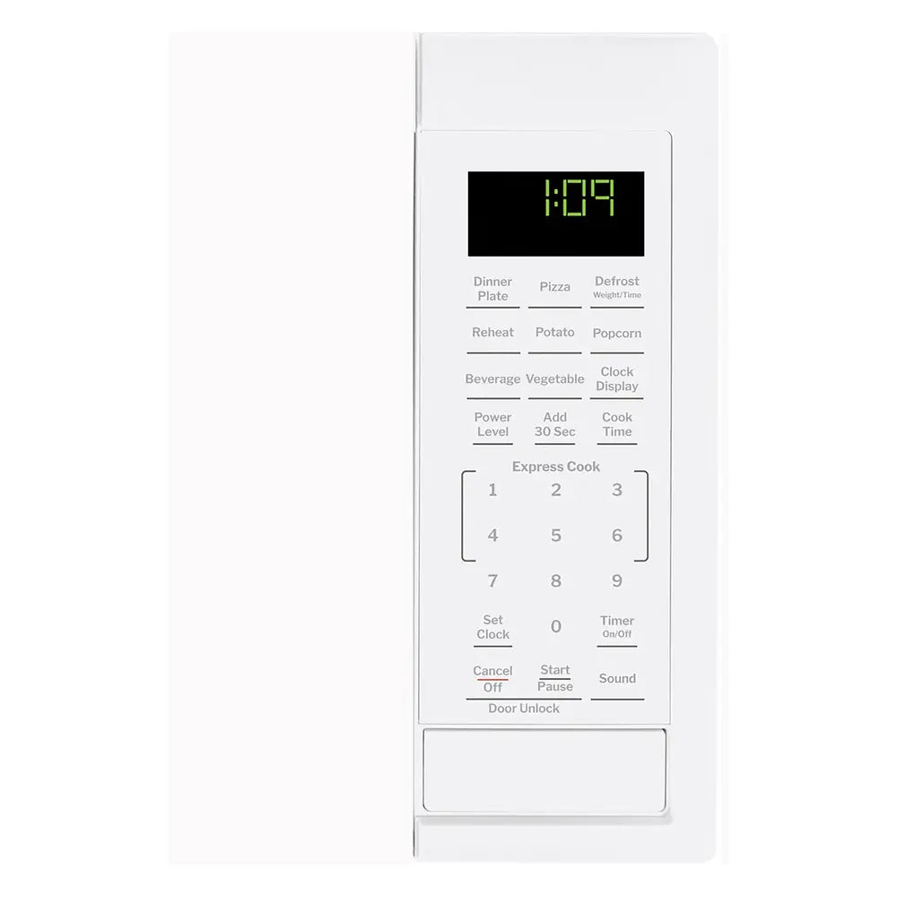 GE GCST09N1 19 Inch Countertop Microwave Oven with 0.9 cu. ft. Capacity, 900 Watts, Express Cook, Kitchen Timer, Child Lock, Glass Turntable