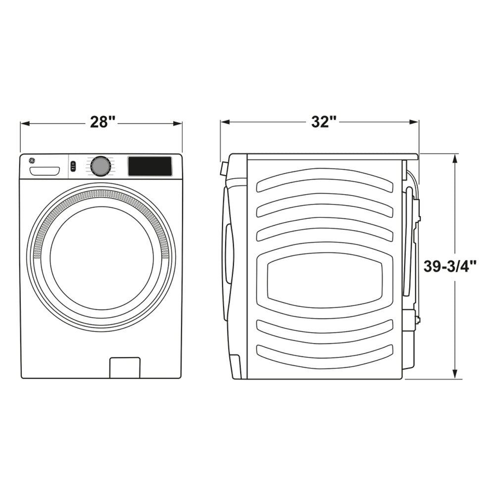 GFW550SSNWW-Dimensions