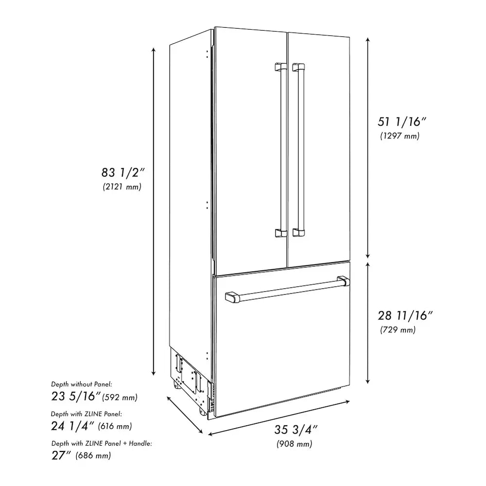 GRBIVZ30436CB-Dimensions