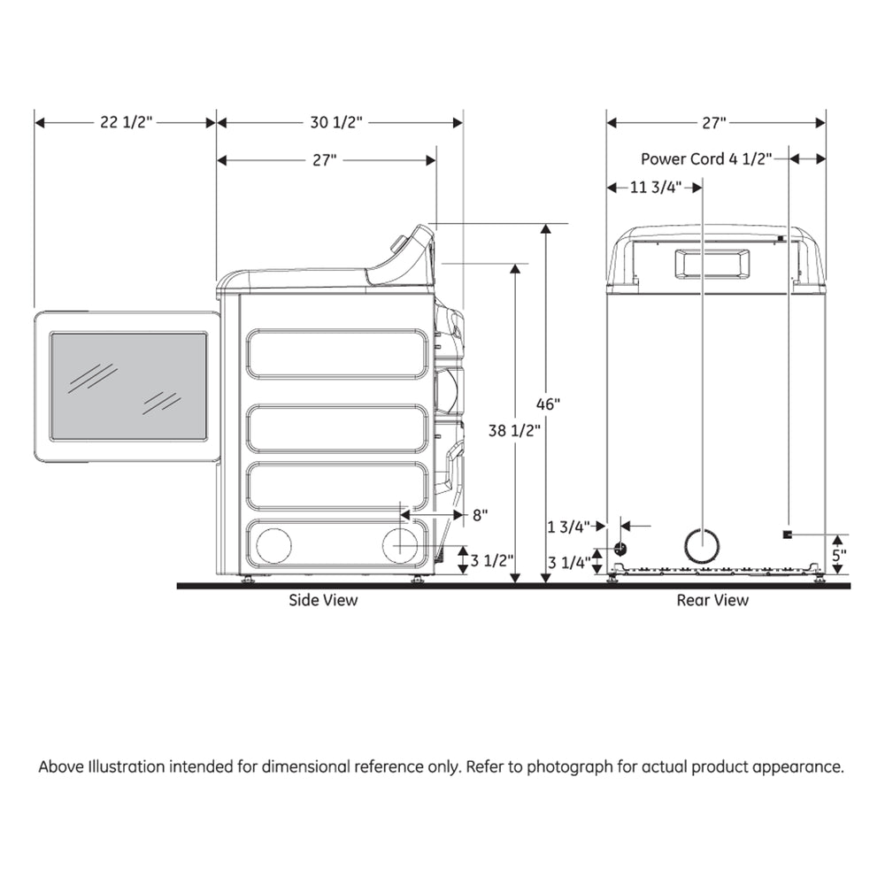 GTD58GBSVWS-Dimensions