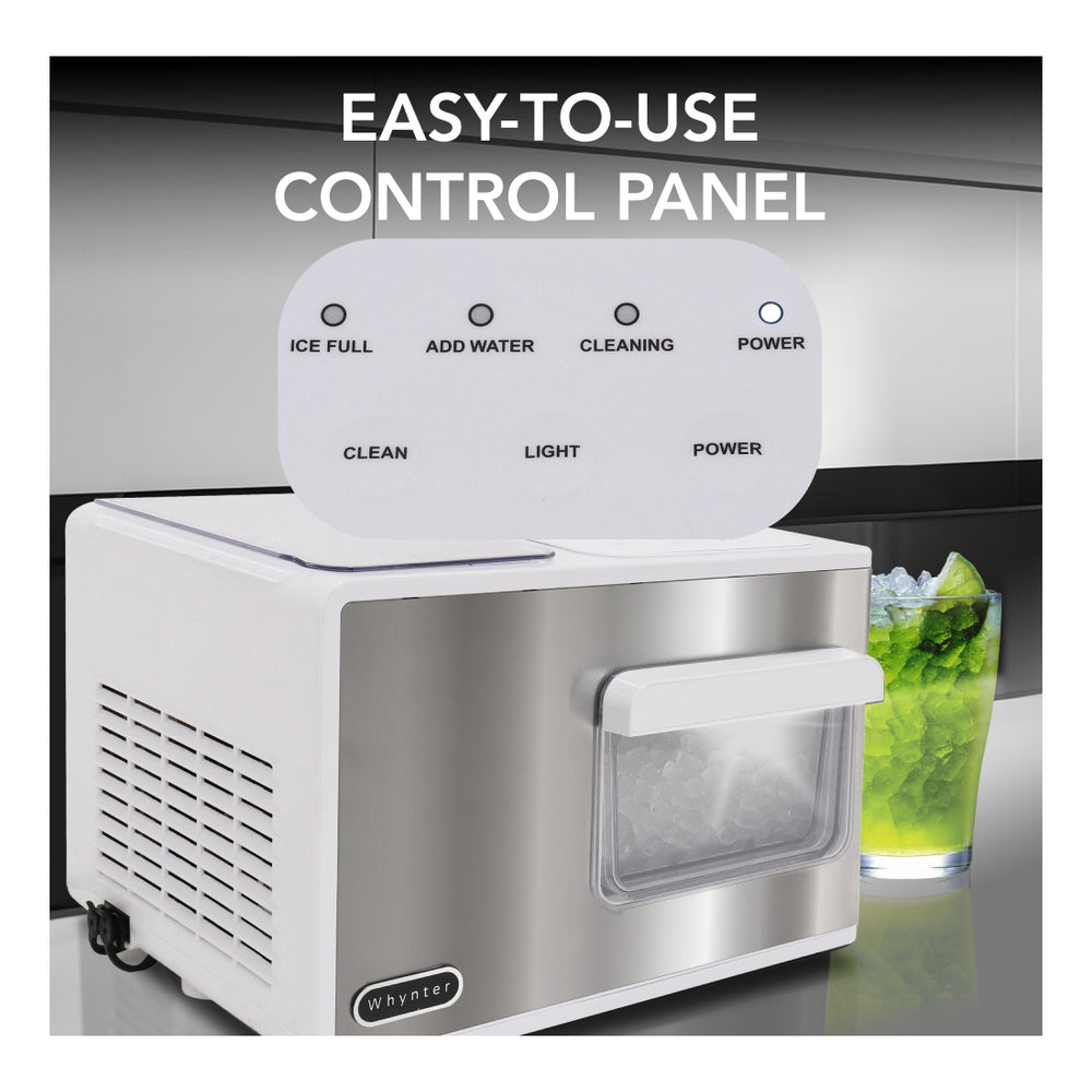 Whynter IBX388 SonicSnö 15 inch Freestanding Countertop Nugget Ice Maker 40lbs/24hrs with Removable Ice Drawer, Chewable Pebble/Sonic Type Ice