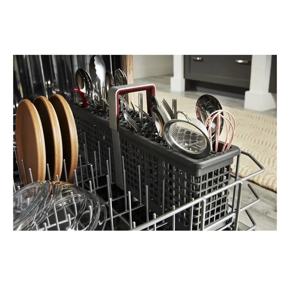 KitchenAid KDTS624S 24 inch Fully Integrated Dishwasher with 3rd Rack, 44 dBA, 360 Max Jets, Advanced ProDry System, True Self-Cleaning Filtration, SatinGlide Rails