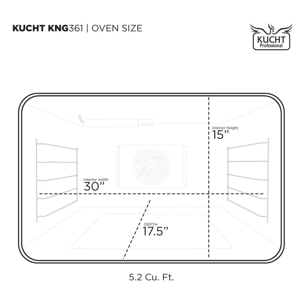 KNG361W-Oven-Size