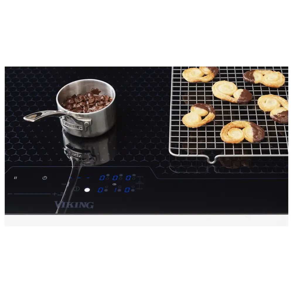 Viking MVIC63615BBG RVL Series 36 inch Induction Cooktop with 5 MagneQuick Induction Elements, and Digital Touch Control, in Black Glass