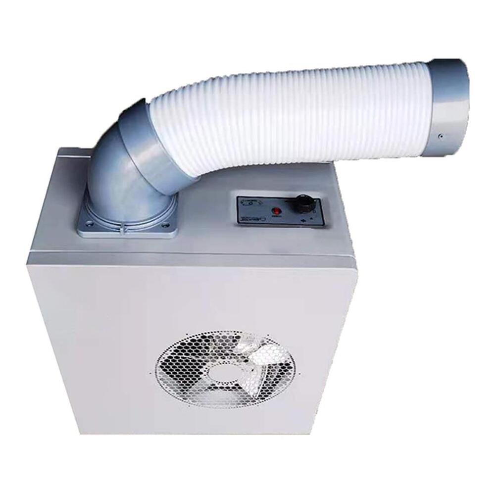 Equator OAC2000 19 inch Outdoor Freestanding Air Conditioner + Fan IP24 Casters with 7000 BTU, Efficient Cooling System, Quiet Performance, Smart Drainage Options, in Silver