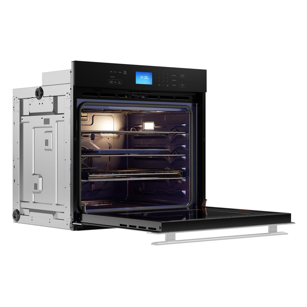 Sharp SWA3062GS 30 inch Electric Single Wall Oven with 5 cu. ft. Capacity, True Convection, Glass Touch Controls and LCD Display in Stainless Steel