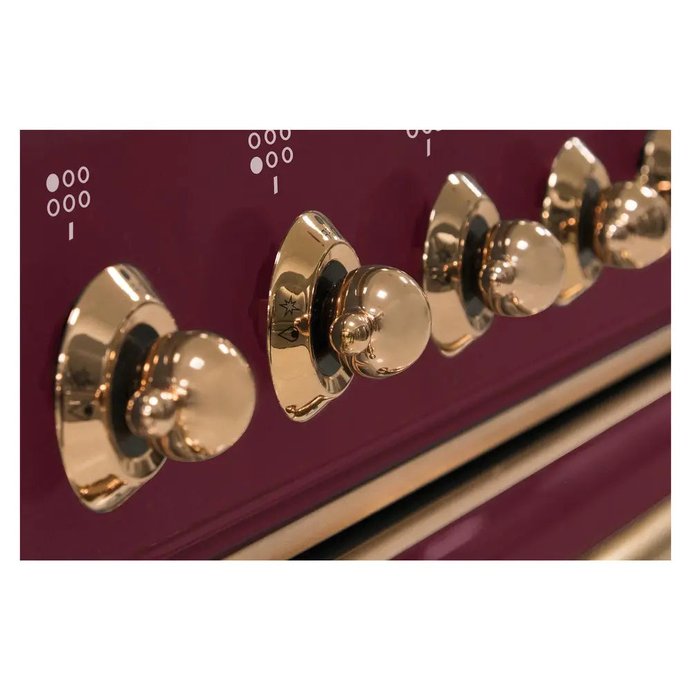 ILVE_UM09FDNS3BUPLP_Majestic_II_36"_Dual_Fuel_Range_knobs