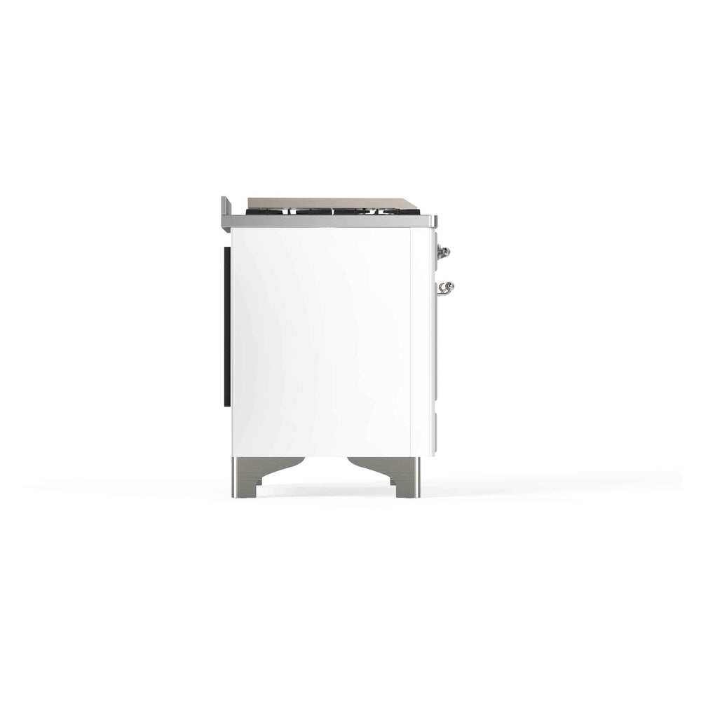 ILVE_UM12FDNS3WHC_Majestic_II_48_Dual_Fuel_Range_Left_Angle