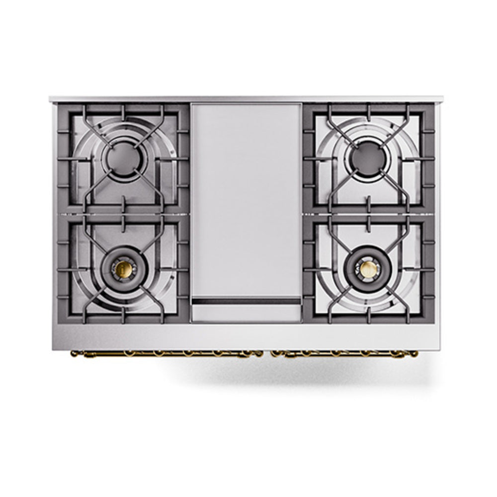 ILVE_UND40FNMPEGG_Nostalgie_II_40"_Dual_Fuel_Range_top_view