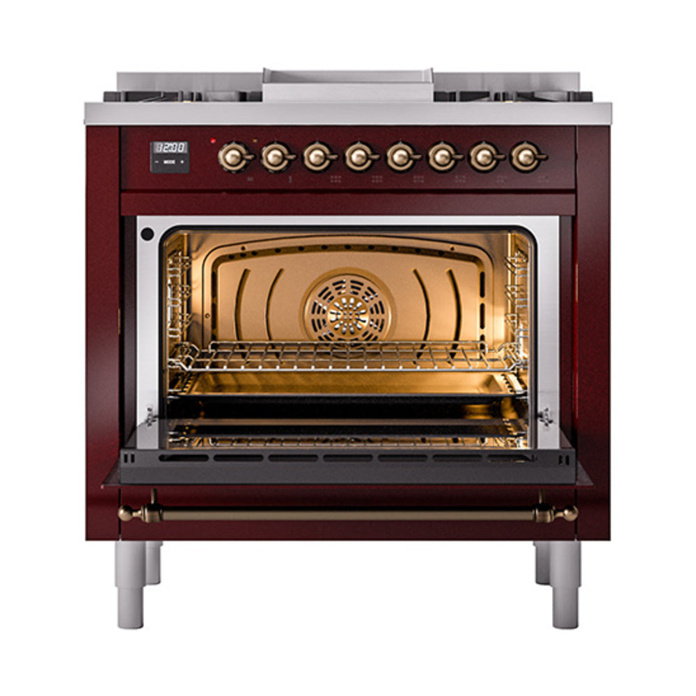 ILVE_UP36FQNMPBUB_Nostalgie_II_oven_door_opened
