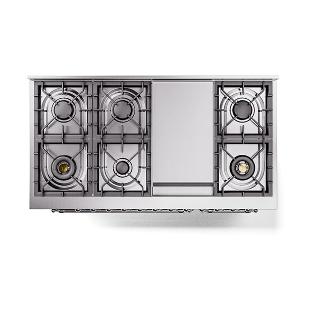 ILVE_UP48FNMPMGC_Nostalgie_II_48"_Dual_Fuel_Range_top_view