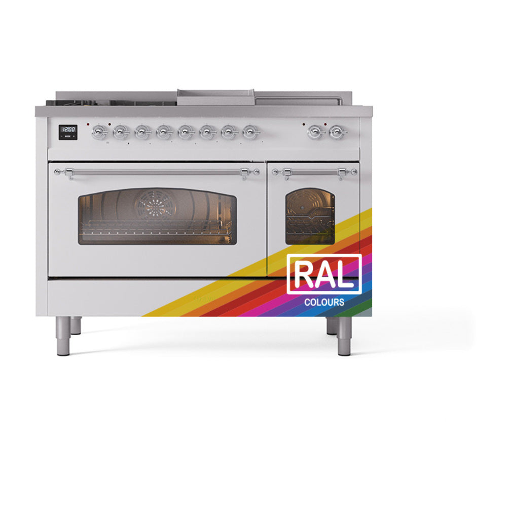 ILVE_UP48FSNMPRAC_Nostalgie_II_48"_Dual_Fuel_Range_front_view
