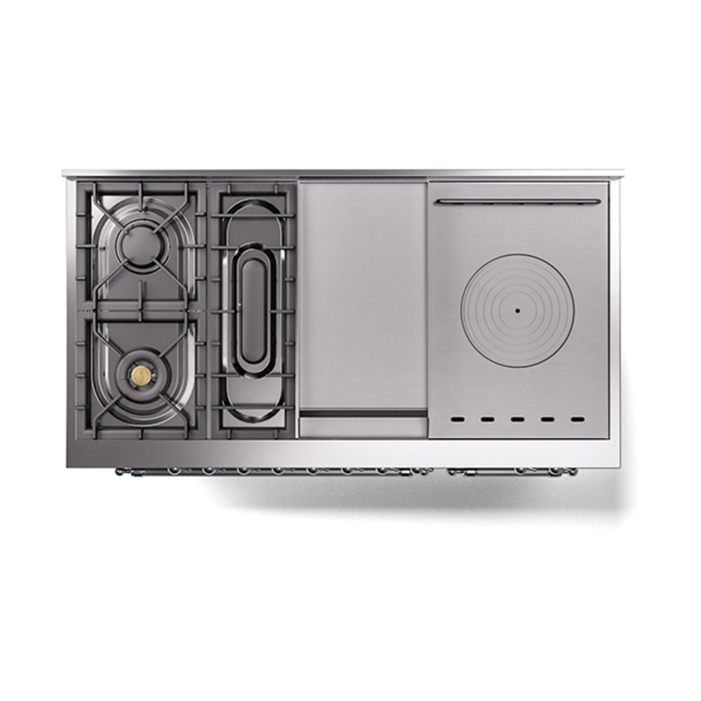 ILVE_UP48FSQNMPBGCLP_Nostalgie_II_48"_Dual_Fuel_Range_top_view