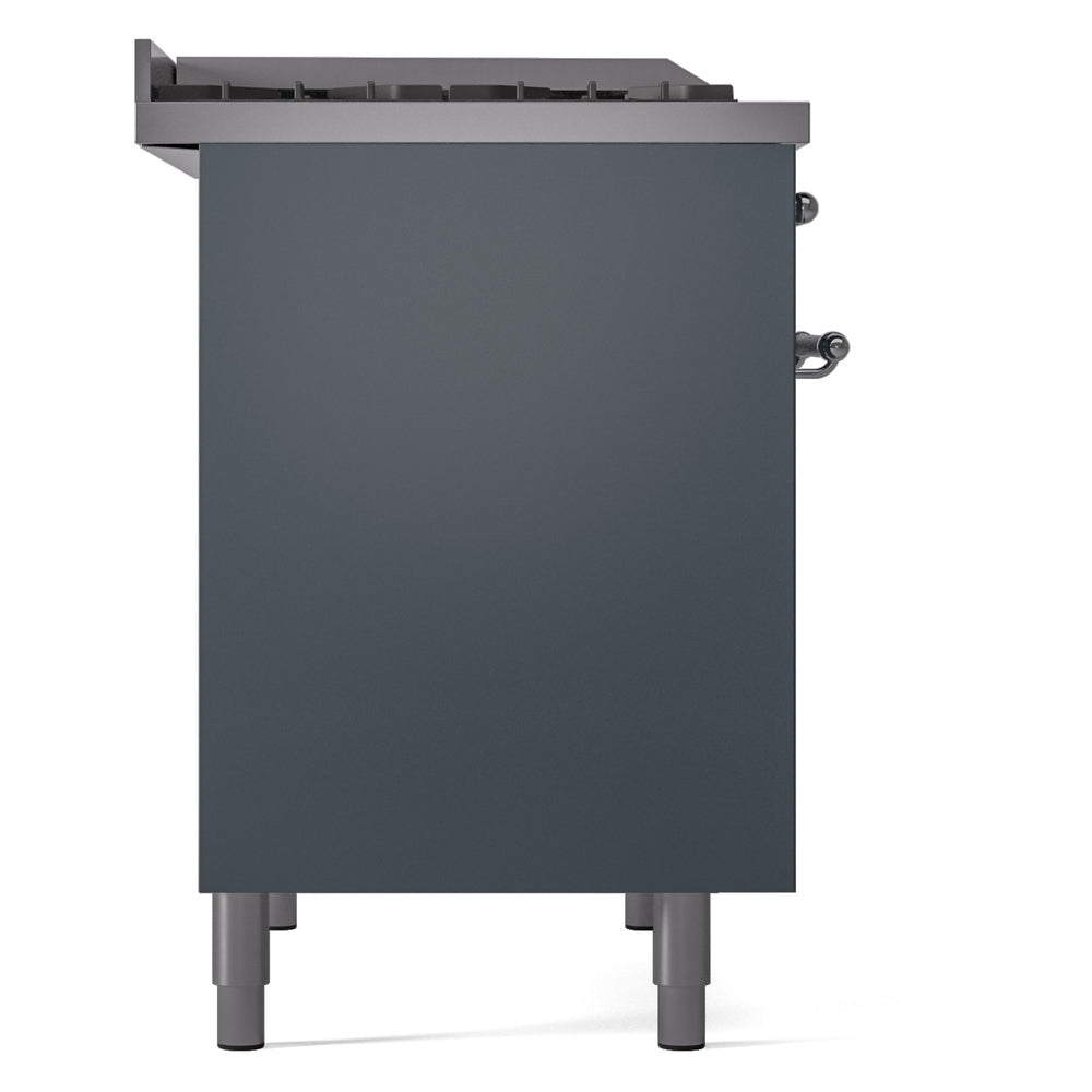 ILVE UPD40FNMPBGC Nostalgie II 40" Dual Fuel Range, left side view