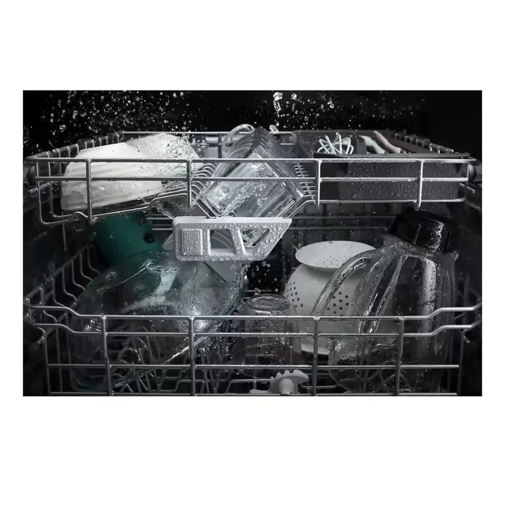 Whirlpool WDPS7024RV 24 inch Built-In Tall Tub Dishwasher with 3rd Rack, Sensor Cycle, Delay Start, in Black Stainless Steel