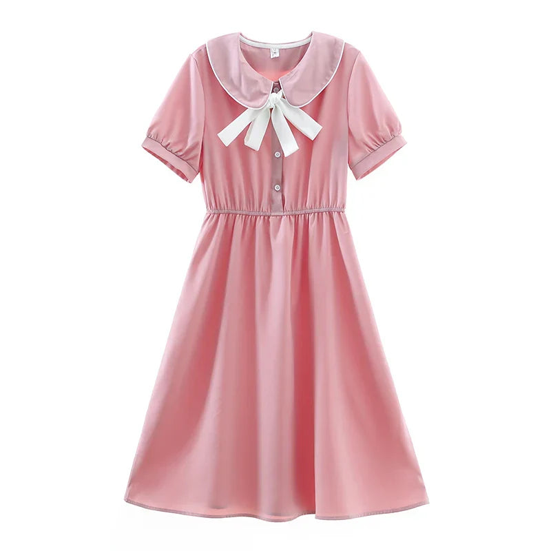 Summer Cute Mori Girl Short Sleeve Dress - Casual Style - Image 5