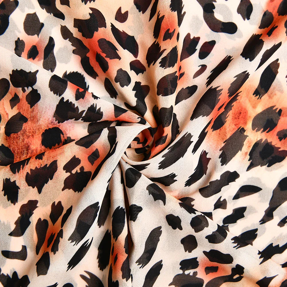 Elegant Tie Dye Floral Chiffon Backless Summer Dress - Image 23