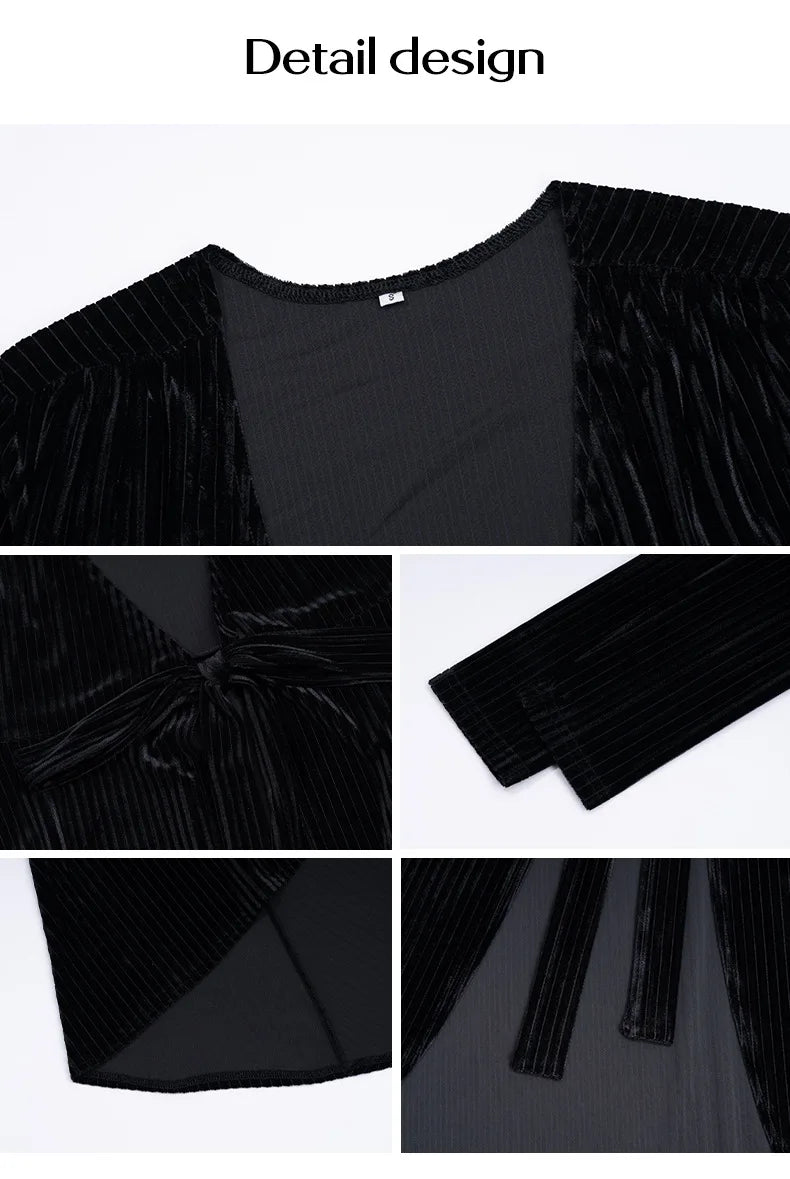 Elegant V-Neck High Waist Slit Dress for Women - Image 24