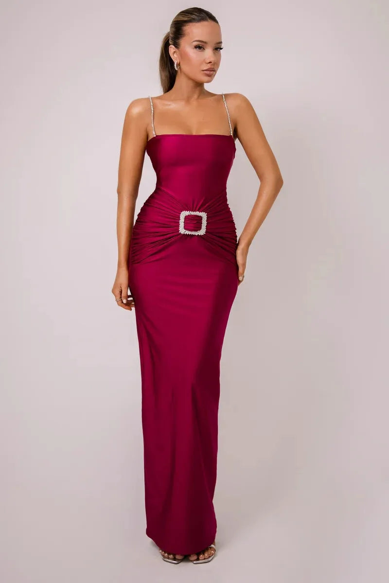 Elegant Backless Glitter Maxi Dress for Women - Image 23