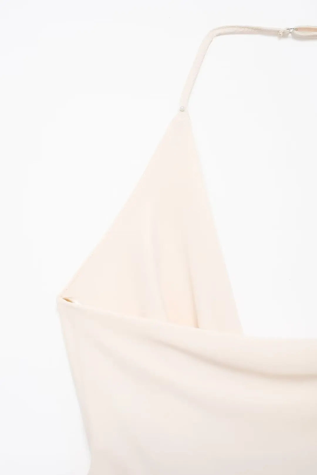 Elegant Backless Draped Halter Neck Long Dress - Image 12