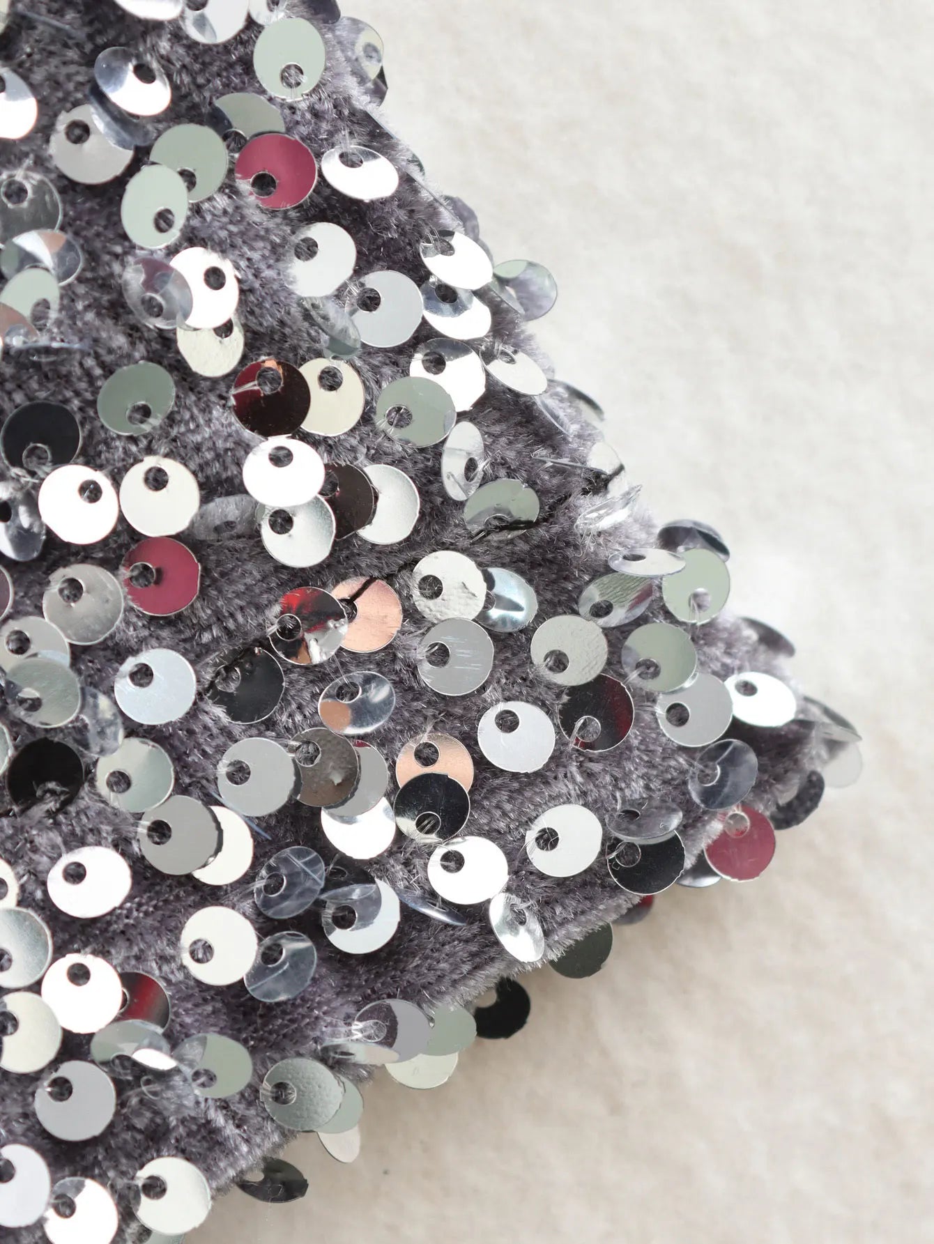 Elegant Vintage Sequined Asymmetric Sleeve Slim Dress - Image 17