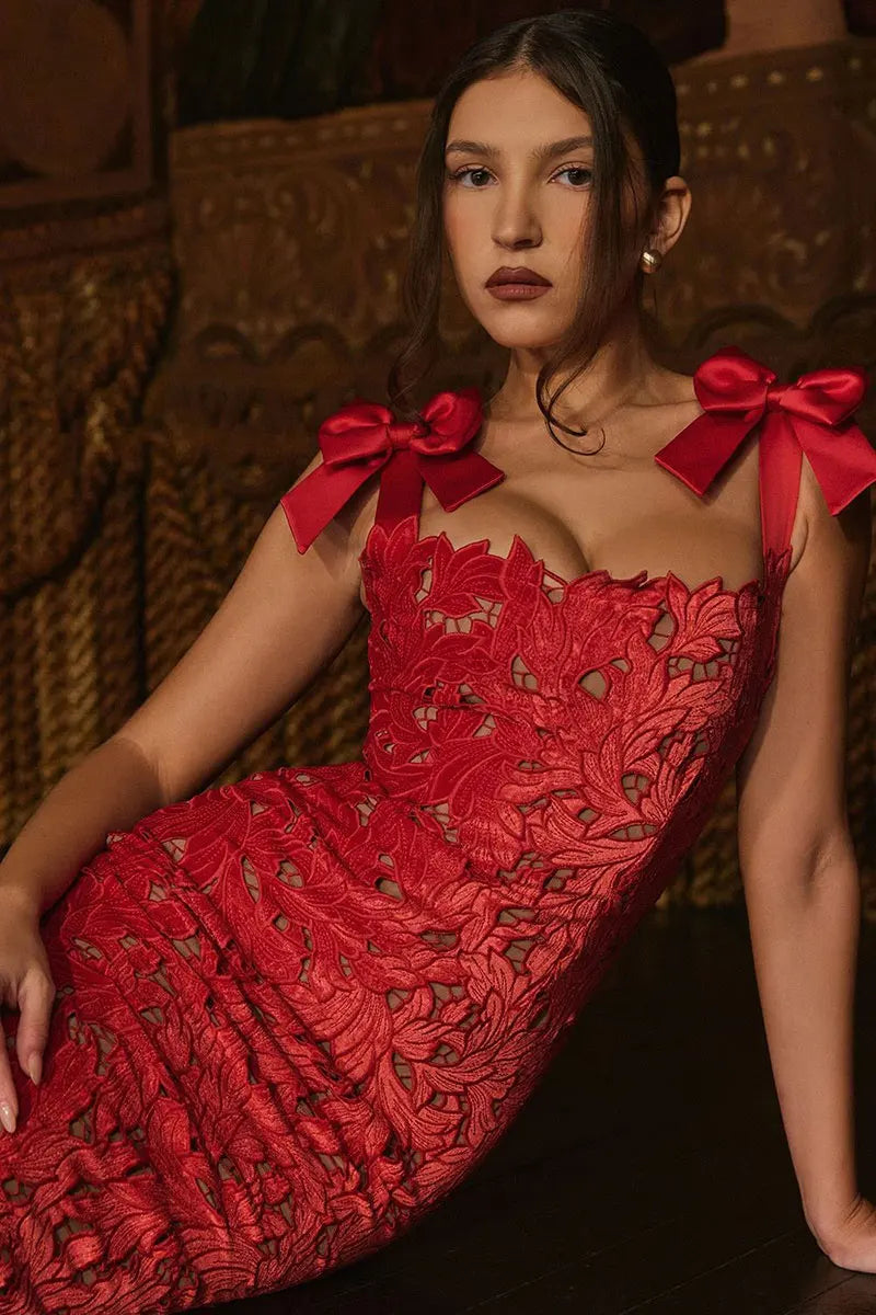 Sexy Backless Lace Maxi Dress for Women - Party Ready - Image 23