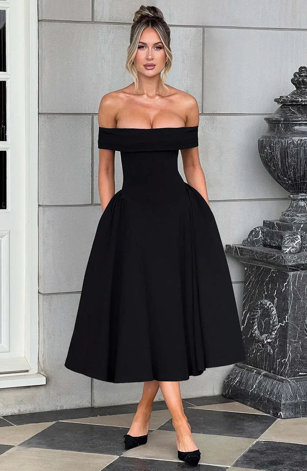 Elegant Strapless High Stretch Pleated Evening Dress for Women - Image 26