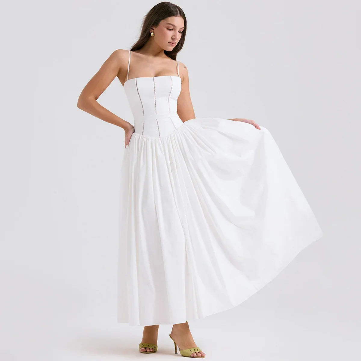 Elegant Women s White Party Dresses - Summer Collection - Image 14