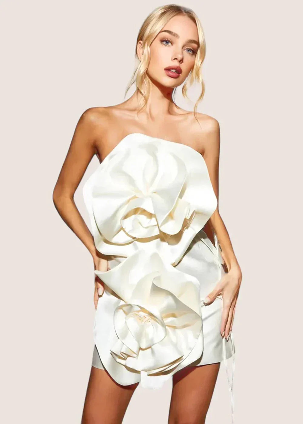 Elegant Floral Back-Tie Dress for Special Occasions - Image 10