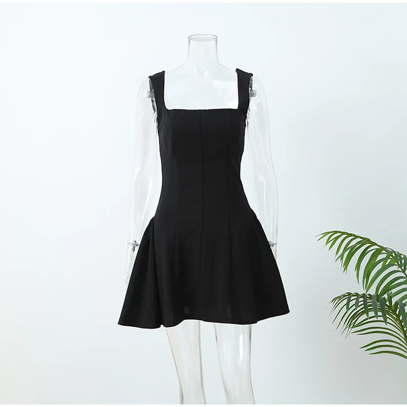 Stylish Backless A-line Mini Dress with Ruffles - Image 11