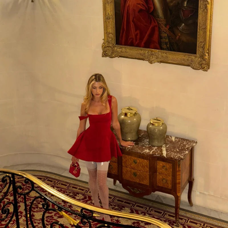 Elegant Backless Slim Mini Dress for Cocktail Parties - Image 22