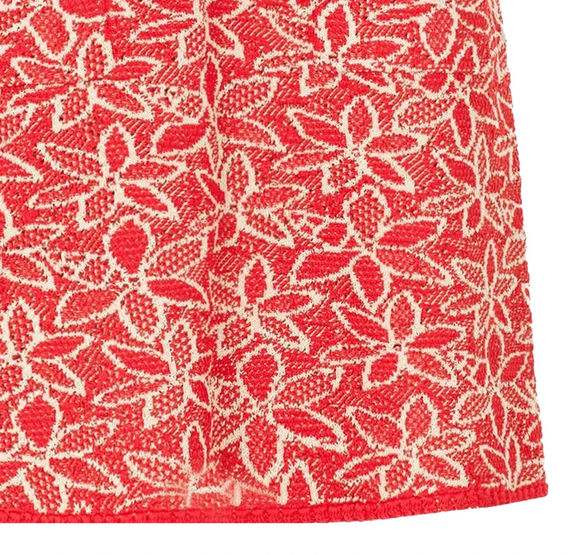 Floral Sleeved Knit Dress with Pockets for Office Use - Image 19